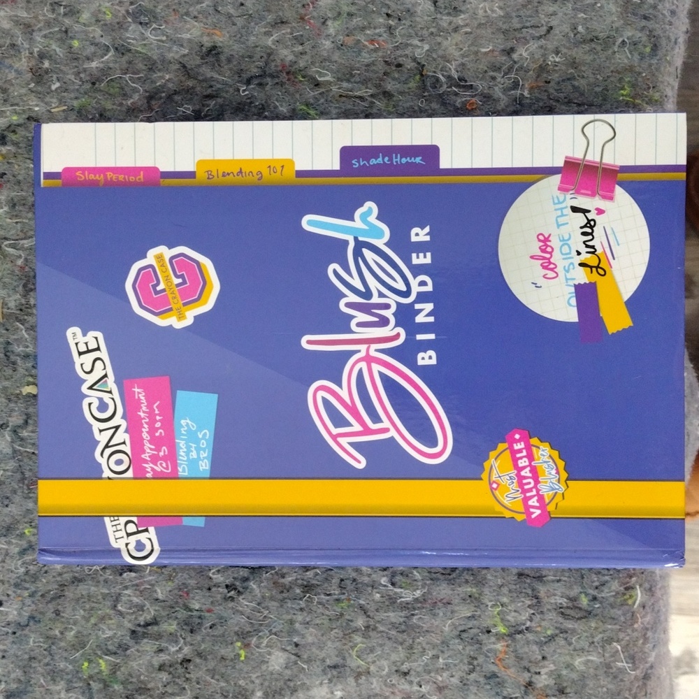 Crayon case blush binder many diff blushes in book format